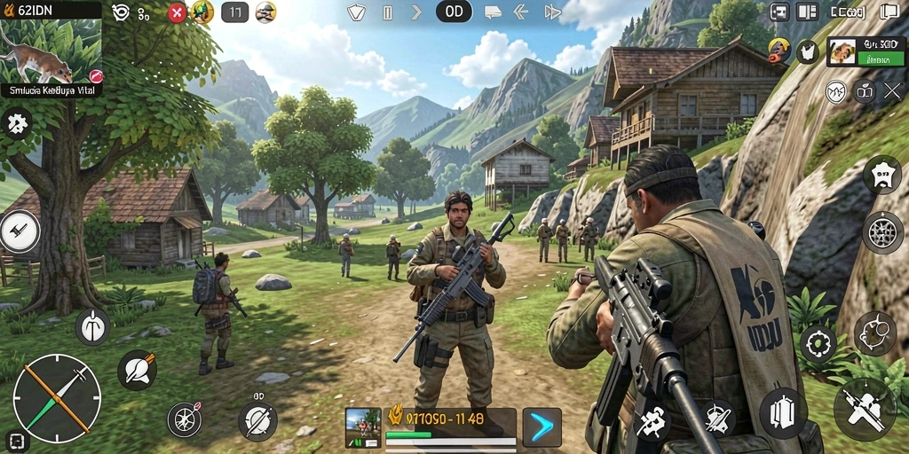 Tampilan gameplay <strong>62IDN</strong> dengan interaksi sosial yang seru.