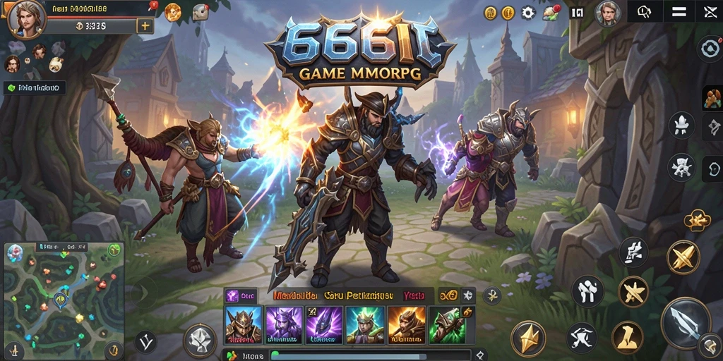 Tampilan gameplay seru dalam dunia MMORPG yang menantang.
