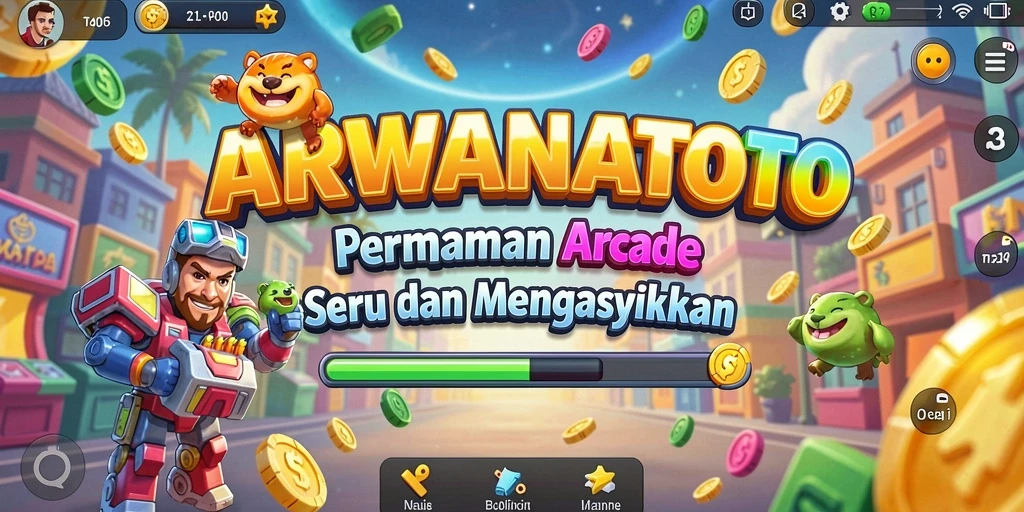 Tampilan gameplay menegangkan dan interaktif di ARWANATOTO.