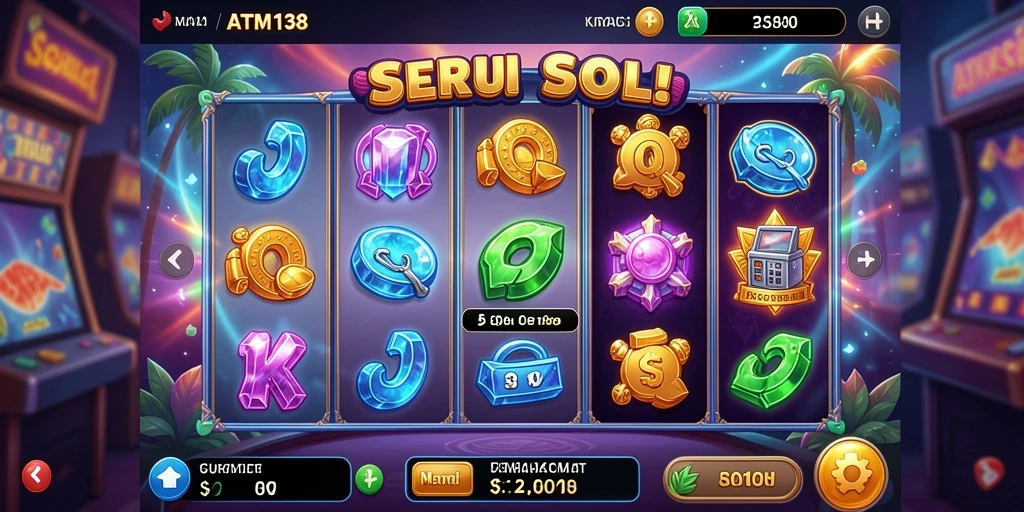 Tampilan gameplay Slot ATM138 yang seru dan interaktif.
