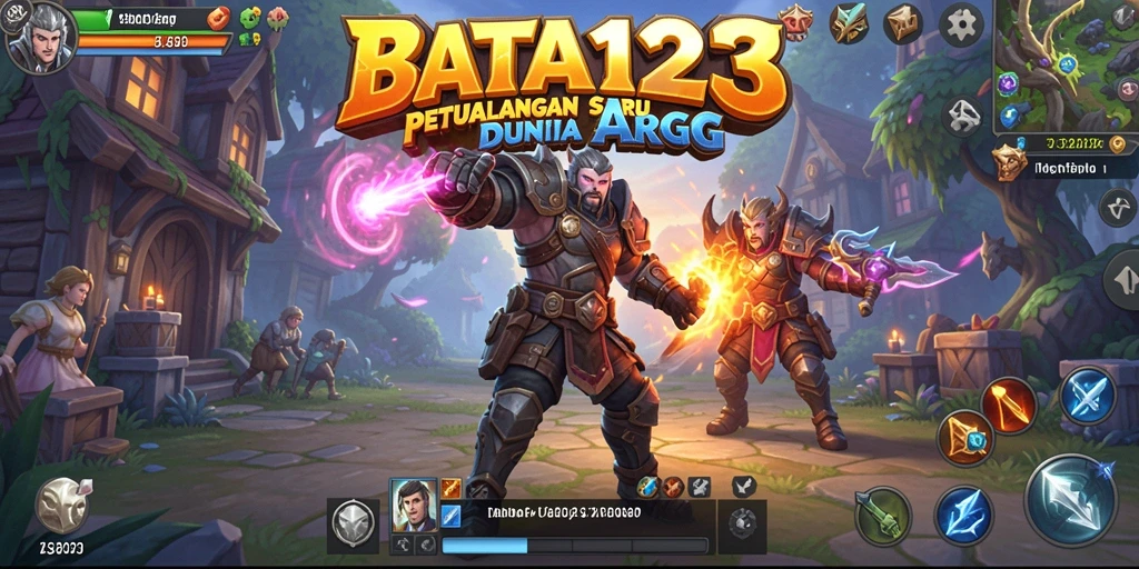 Tangkapan layar utama BATA123 menampilkan pertarungan seru di dunia ARPG.