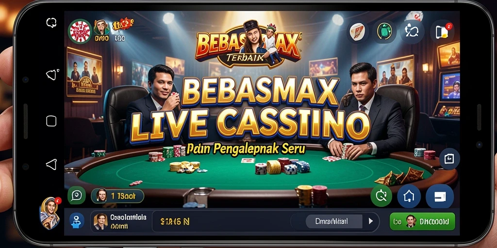 Tampilan menarik dari gameplay BEBASMAX di Live Casino.