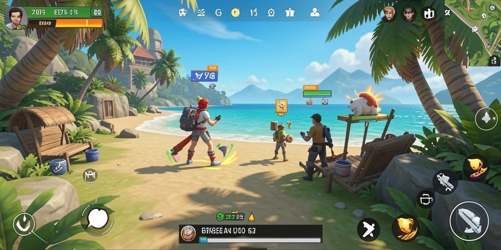 Screenshot gameplay EE789 yang seru dan penuh warna.