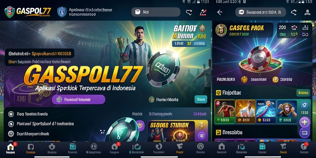 Tampilan gameplay menarik dari GASPOL77 di aplikasi Sportsbook.