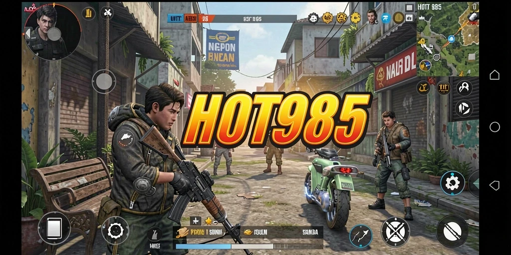 Screenshot utama menampilkan antarmuka pengguna HOT985 yang intuitif dan fungsional.