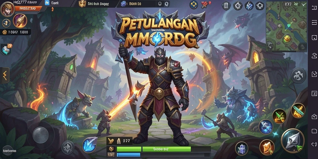 Gameplay menakjubkan dari HQ777 di dunia MMORPG.