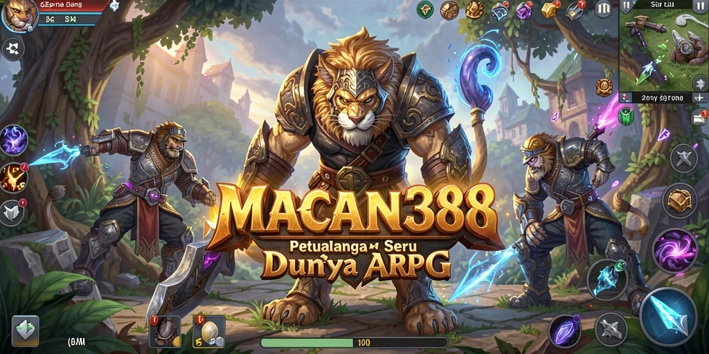 Screenshot utama MACAN388 menampilkan pertarungan seru dalam dunia ARPG.