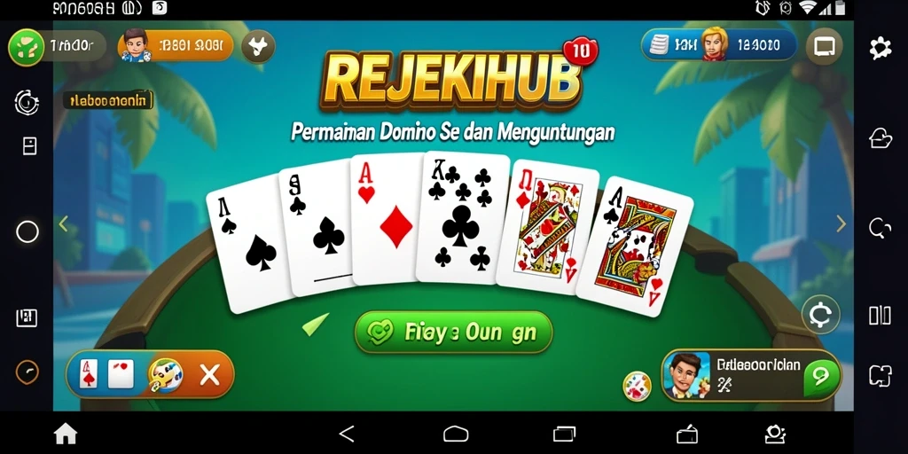 Gameplay seru dan menarik dari REJEKIHUB dengan fitur Domino.