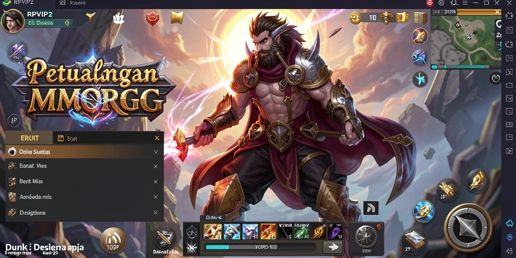 Tampilan seru gameplay RPVIP2 di dunia MMORPG.
