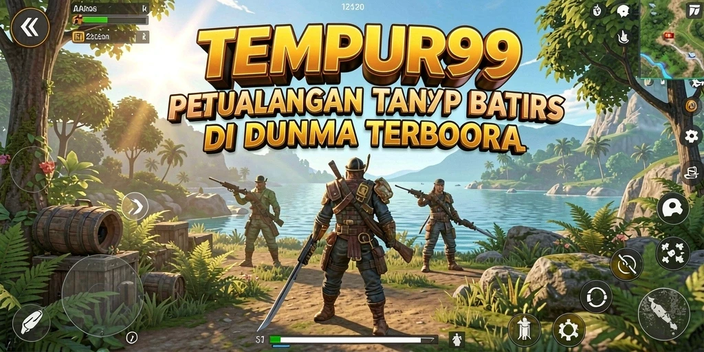 Tangkapan layar TEMPUR99 menampilkan petualangan seru dalam dunia terbuka.