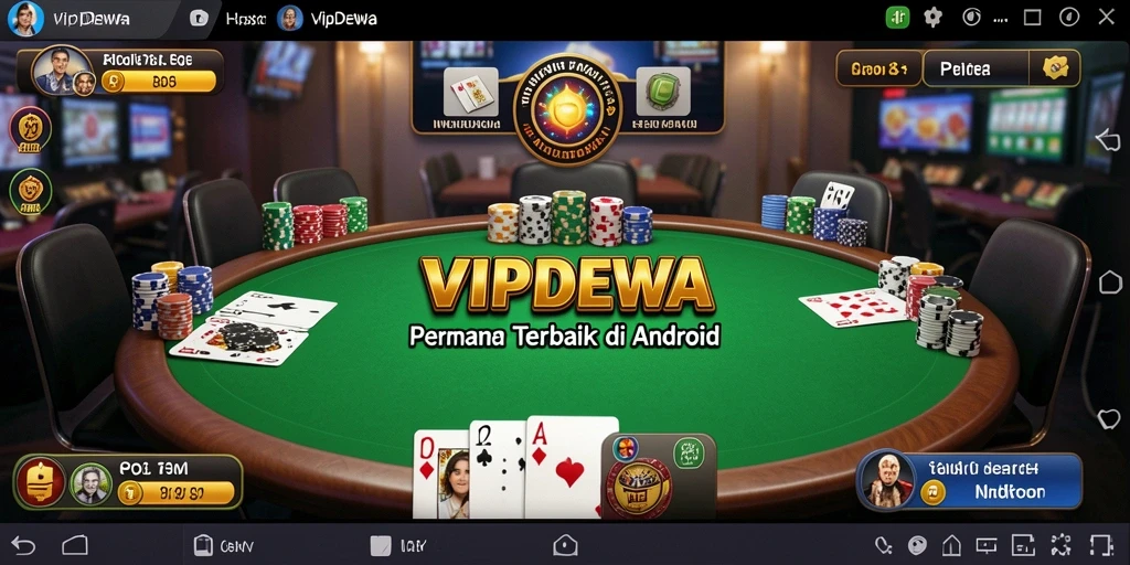 Tampilan gameplay Poker yang seru dan interaktif di VIPDEWA.